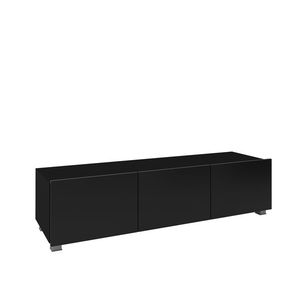 ArtGiB TV stolík 150 CALABRINI C-12 | čierna/čierny lesk vyobraziť
