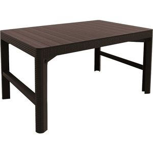 Záhradný stôl LYON rattan - hnedý vyobraziť