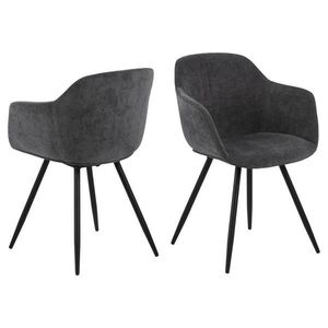 Dizajnová stolička Noella tmavo šedá vyobraziť