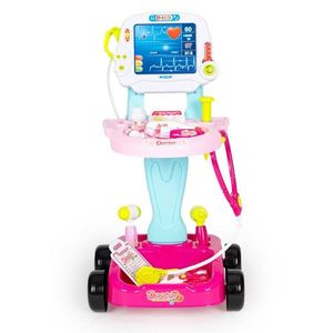 Doktorský set s vozíkem Doctor se zvuky a světlem růžový vyobraziť