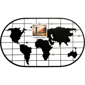 Kovový fotorámik Globus čierny vyobraziť