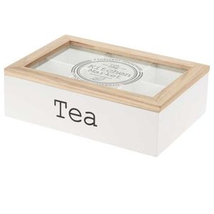 Krabička na čaj Tea box biela vyobraziť