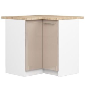 Kuchyňská rohová skříňka Olivie S 90 cm bílá/cappuccino vyobraziť