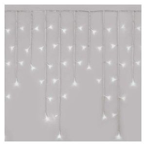LED vánoční rampouchy s časovačem a programy Drefi 5 m studená bílá vyobraziť