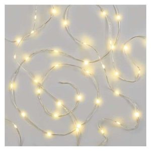 LED vánoční řetěz Dropi s časovačem 12 m teplá bílá vyobraziť