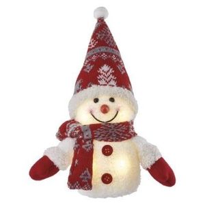 LED vianočný snehuliak Barney 25 cm teplá biela vyobraziť