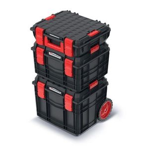Sada kufrů na nářadí 3 ks XEBLOCCK PRO 45 x 38 x 80 cm černo-červená vyobraziť