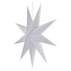 Vánoční papírová hvězda LUMO 60 cm bílá vyobraziť