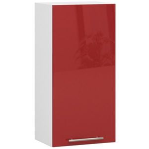 Závěsná kuchyňská skříňka Olivie W 40 cm bílo-červená vyobraziť