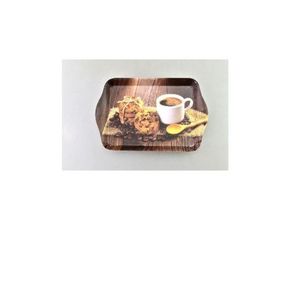 MAKRO - Podnos 21x14, 1x1, 8cm Coffee vyobraziť