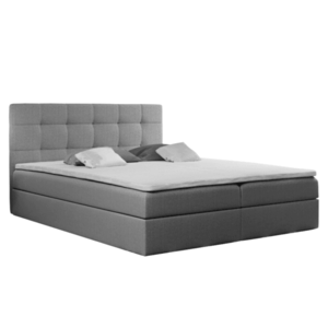 Boxspringová postel, 180x200, sivá látka, KAMILIA vyobraziť