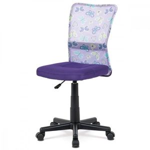 AUTRONIC KA-2325 PUR kancelárska stolička, fialová mesh, plastový kríž, sieťovina motív vyobraziť