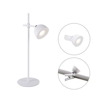 Moderná stolná lampa biela nabíjateľná - Moxie vyobraziť