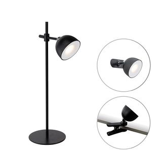 Moderná stolná lampa čierna nabíjateľná - Moxie vyobraziť