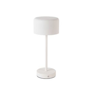 Moderná stolná lampa biela nabíjateľná - Poppi vyobraziť