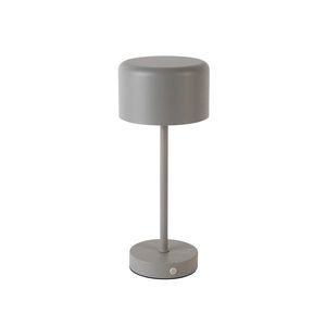 Moderná stolná lampa šedá nabíjateľná - Poppi vyobraziť