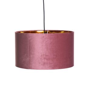 Moderné závesné svietidlo ružové so zlatom 40 cm - Rosalina vyobraziť