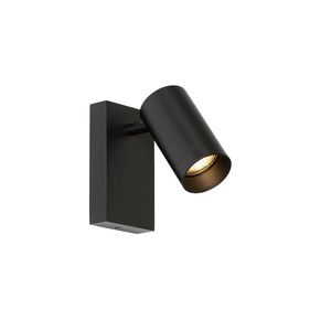 Moderné nástenné svietidlo čierne nastaviteľné s vypínačom - Jeana Luxe vyobraziť