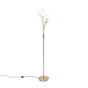 Moderná stojaca lampa zlatá s opálovým sklom 5-light - Athens vyobraziť