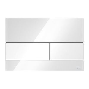 TECEsquare - Ovládacie tlačidlo pre WC, biele sklo/biela 9240800 vyobraziť