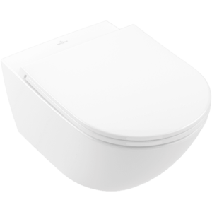 Villeroy & Boch Universo - Závesné WC so sedátkom s poklopom SoftClose, TwistFlush, alpská biela 4670T901 vyobraziť