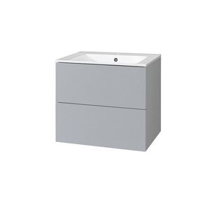 MEREO - Aira, koupelnová skříňka s keramickým umyvadlem 61 cm, šedá CN730 vyobraziť