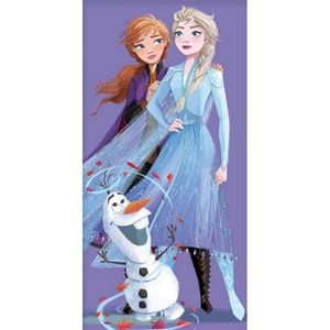 Carbotex Detská osuška Ľadové Kráľovstvo Elsa Anna a Olaf, 70 x 140 cm vyobraziť