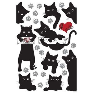 Samolepiaca dekorácia Cats, 42, 5 x 65 cm vyobraziť