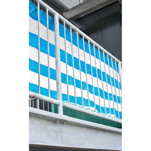 Bielo-modrá plastová balkónová zástena 500x90 cm – Garden Pleasure vyobraziť
