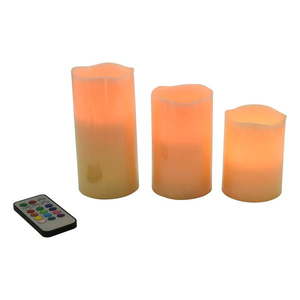 LED sviečky v sade 3 ks (výška 10 cm) - Hilight vyobraziť