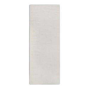Krémovobiely ručne tkaný behúň s prímesou vlny 80x200 cm Pradesh Natural White – Elle Decoration vyobraziť