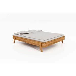 Dvojlôžková posteľ z dubového dreva 200x200 cm Retro - The Beds vyobraziť