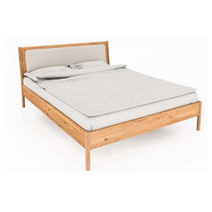 Dvojlôžková posteľ z dubového dreva s čalúneným čelom 140x200 cm Pola - The Beds vyobraziť