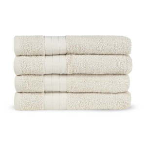 Sada 4 béžových bavlnených uterákov Muller Textiels, 50 × 100 cm vyobraziť