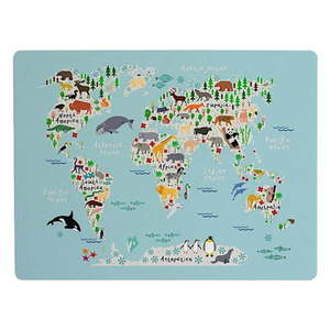 Podložka na stôl Little Nice Things World Map, 55 × 35 cm vyobraziť