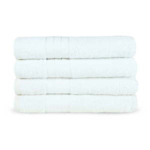 Biele bavlnené uteráky v súprave 4 ks 50x100 cm – Good Morning vyobraziť