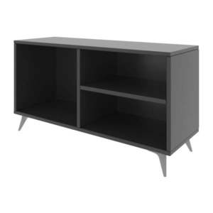 Antracitový TV stolík 100x54 cm Zisino – Kalune Design vyobraziť