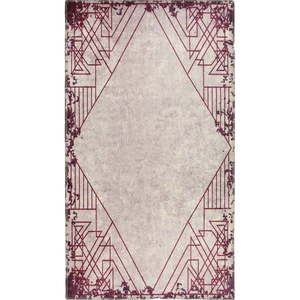 Červeno-krémový prateľný koberec 150x80 cm - Vitaus vyobraziť
