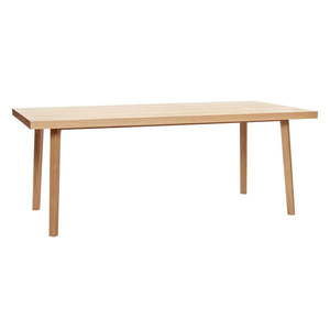 Jedálenský stôl z dubového dreva v prírodnej farbe 100x200 cm Herringbone – Hübsch vyobraziť