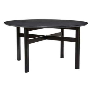 Čierny okrúhly jedálenský stôl ø 140 cm Fjord – Hübsch vyobraziť
