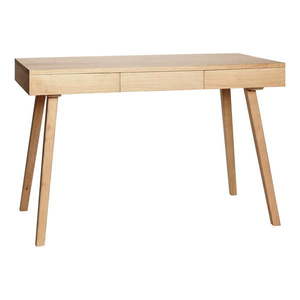 Pracovný stôl v dekore duba 57x120 cm Tripple – Hübsch vyobraziť