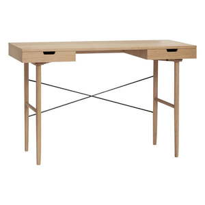 Pracovný stôl v dekore duba 55x120 cm Studio – Hübsch vyobraziť