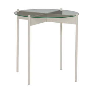Okrúhly odkladací stolík so sklenenou doskou ø 45 cm Beam – Hübsch vyobraziť