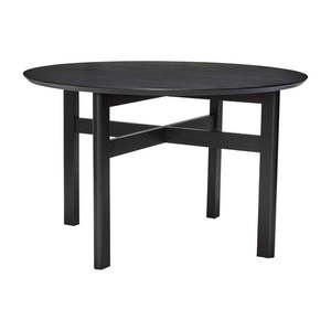 Čierny okrúhly jedálenský stôl ø 120 cm Fjord – Hübsch vyobraziť