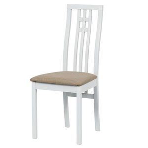 Sconto Jedálenská stolička AMANDA biela/béžová vyobraziť