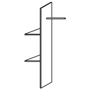 Sconto Vnútorný rozdeľovač skrine PACK´S 2 police, šatníková tyč vyobraziť