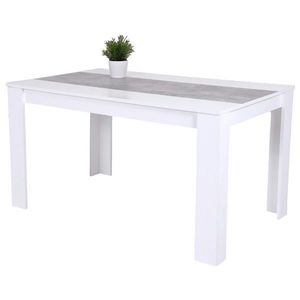Sconto Jedálenský stôl LILO biela/betón vyobraziť