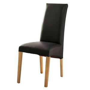 Sconto Jedálenská stolička FOXI III dub olejovaný/textilná koža čierna vyobraziť