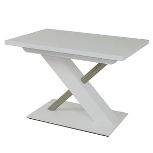 Sconto Jedálenský stôl UTENDI 1 biela, šírka 110 cm, rozkladací vyobraziť
