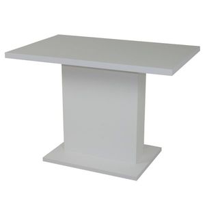 Sconto Jedálenský stôl SHIDA 1 biela, šírka 90 cm vyobraziť